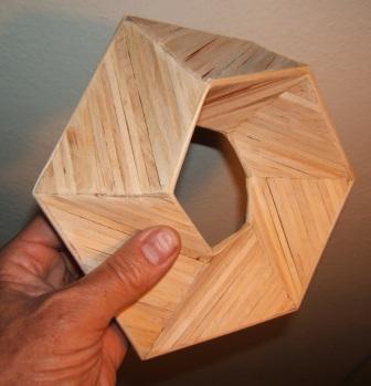 Hex Mobius 2005, wood.